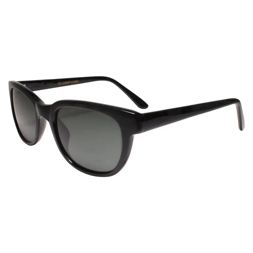 Hippie Deadstock True Genuine Vintage Black Lens Small Rectangle Sunglasses